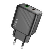 Мережевий зарядний пристрій HOCO CS23A Sunlight dual port PD30W+QC3.0 charger Black