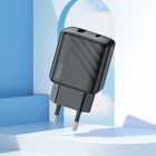 Мережевий зарядний пристрій HOCO CS23A Sunlight dual port PD30W+QC3.0 charger Black
