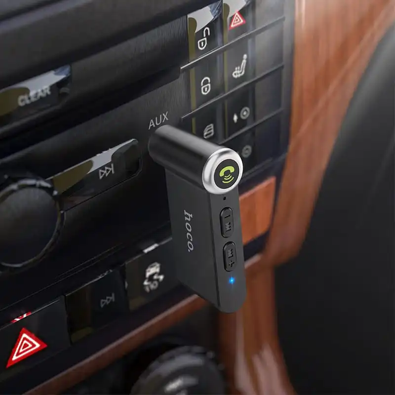 Bluetooth-ресивер HOCO E58 Magic music car AUX BT receiver Black