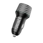 Автомобільний зарядний пристрій BOROFONE BZ21 Brilliant 48W dual port  PD30W+QC3.0 car charger Black