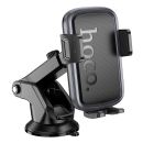 Автотримач для телефона HOCO H79 Vista push-type car holder (center console) Black Metal Gray