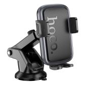 Автотримач для телефона HOCO H79 Vista push-type car holder (center console) Black Metal Gray