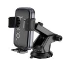 Автотримач для телефона HOCO H79 Vista push-type car holder (center console) Black Metal Gray