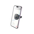 Автотримач для телефона HOCO H72 Crown magnetic car holder (air outlet) Black Metal Gray