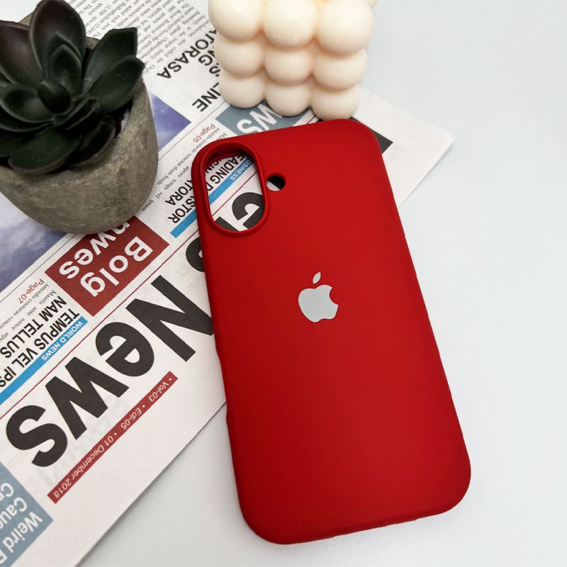 Чохол для смартфона Silicone Full Case AA Open Cam for Apple iPhone 16 20,China Red