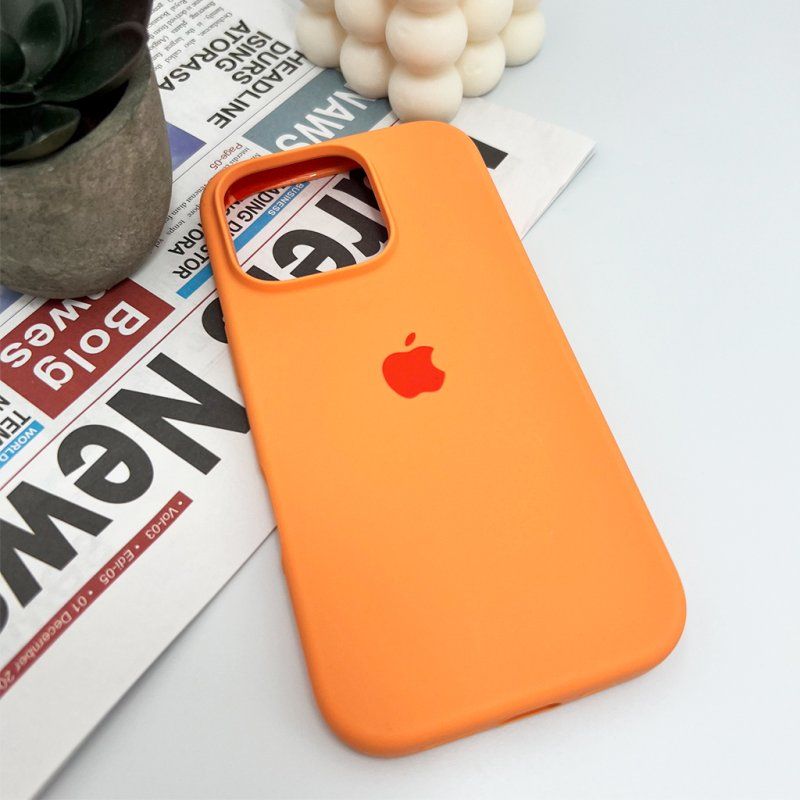 Чохол для смартфона Silicone Full Case AA Open Cam for Apple iPhone 16 Pro 34,Papaya