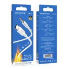Аудіокабель BOROFONE BL18 Type-C to 3.5mm male, silicone, 1m, White