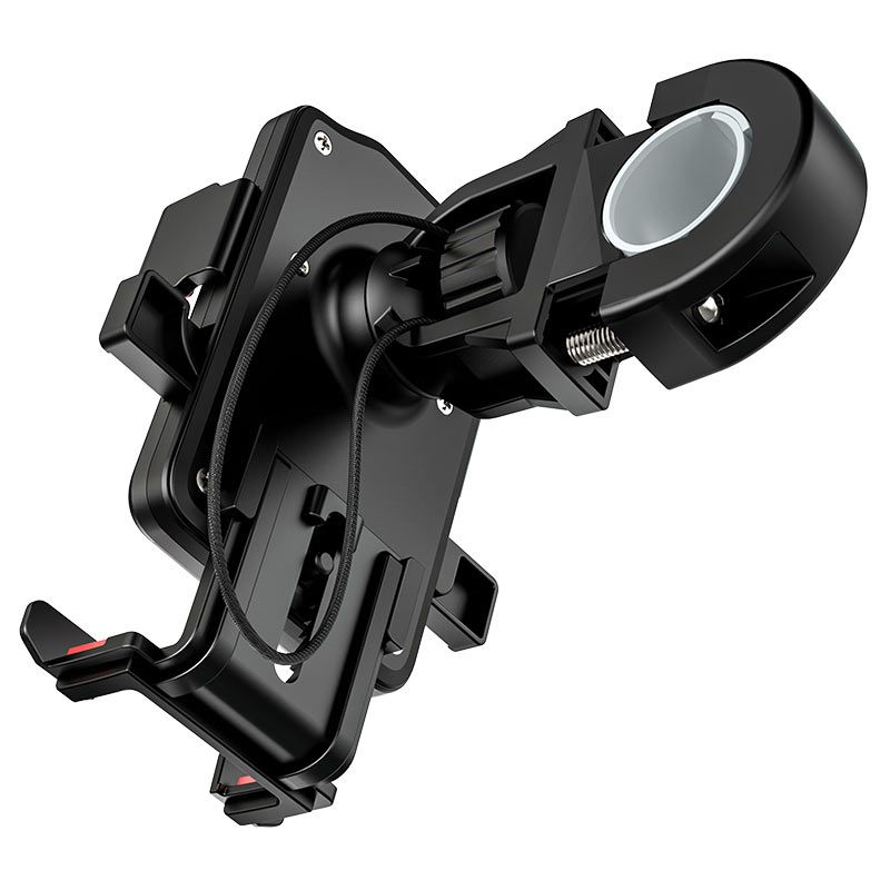 Велотримач для телефона HOCO CA73 Flying one-touch bicycle and motorcycle universal holder Black＆Red
