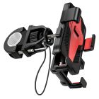 Велотримач для телефона HOCO CA73 Flying one-touch bicycle and motorcycle universal holder Black＆Red