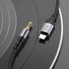 Аудiокабель HOCO UPA26 iP to 3.5mm male, nylon braid, 1m, Black