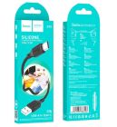 Кабель HOCO X90 Cool silicone charging data cable for Type-C Black