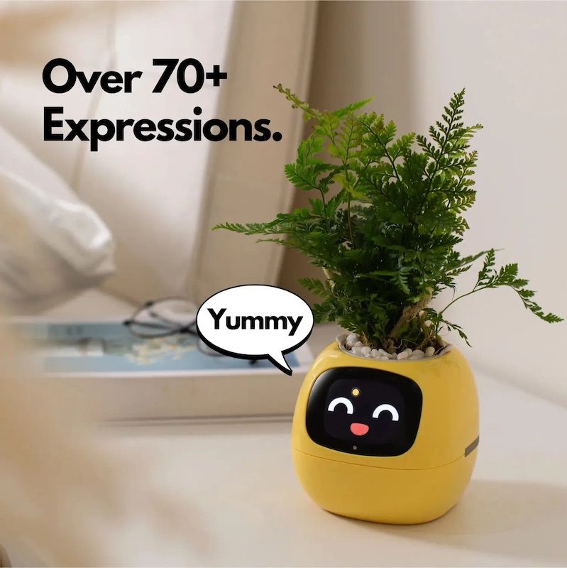 Інтерактивний розумний горщик для рослин Ivy Smart Planter Tuya AI, White
