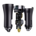 Автомобільний зарядний пристрій Baseus Golden Contactor Pro Dual Fast Charger Car Charger C+C 40W Dark Gray