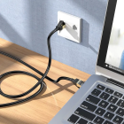 Мережевий кабель HOCO US02 Level pure copper gigabit ethernet cable(L=3M) Black