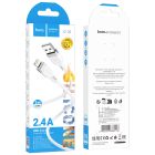 Кабель HOCO X109 Energy silicone charging data cable iP (L=1M) White