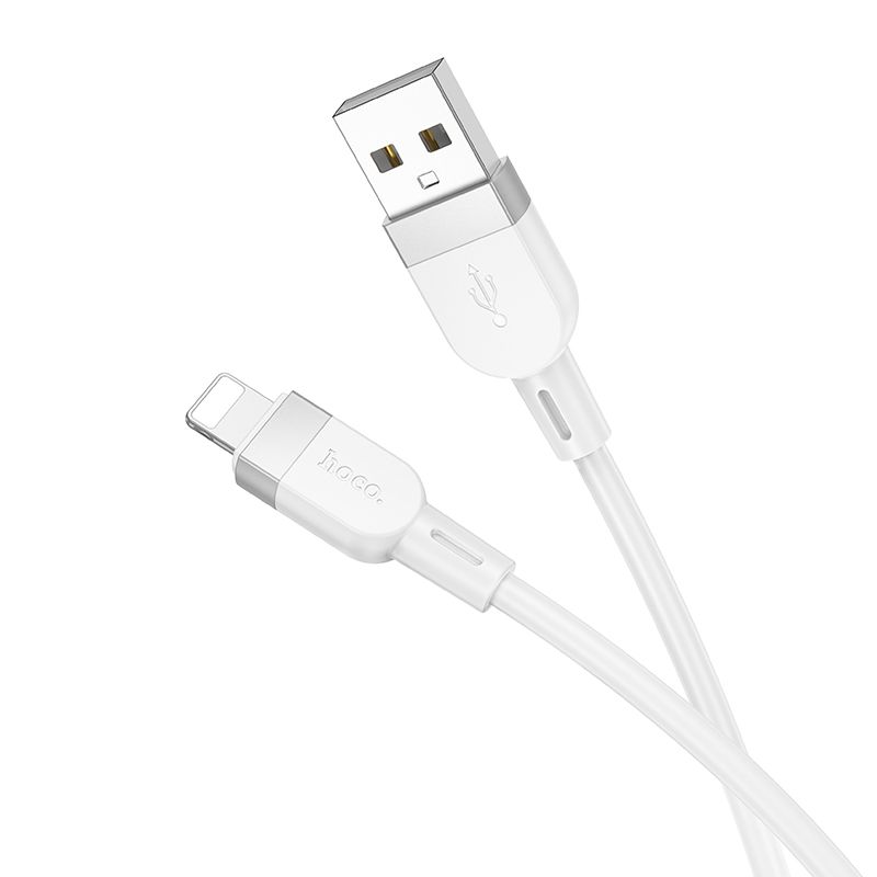 Кабель HOCO X109 Energy silicone charging data cable iP (L=1M) White