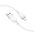 Кабель HOCO X109 Energy silicone charging data cable iP (L=1M) White