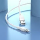 Кабель HOCO X109 Energy silicone charging data cable iP (L=1M) White