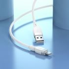 Кабель HOCO X109 Energy silicone charging data cable Type-C(L=1M) White