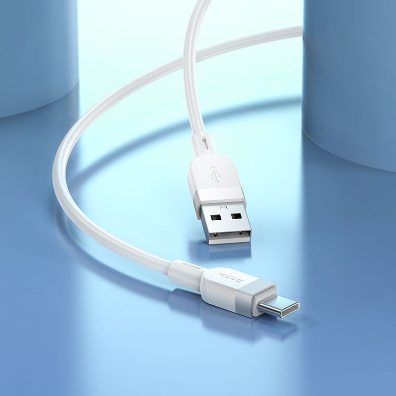 Кабель HOCO X109 Energy silicone charging data cable Type-C(L=1M) White