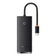 USB-хаб Baseus Lite Series 4-Port Type-C HUB Adapter (Type-C to USB 3.0*4) 25cm Black