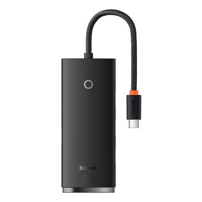 USB-хаб Baseus Lite Series 4-Port Type-C HUB Adapter (Type-C to USB 3.0*4) 25cm Black
