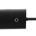 USB-хаб Baseus Lite Series 4-Port Type-C HUB Adapter (Type-C to USB 3.0*4) 25cm Black