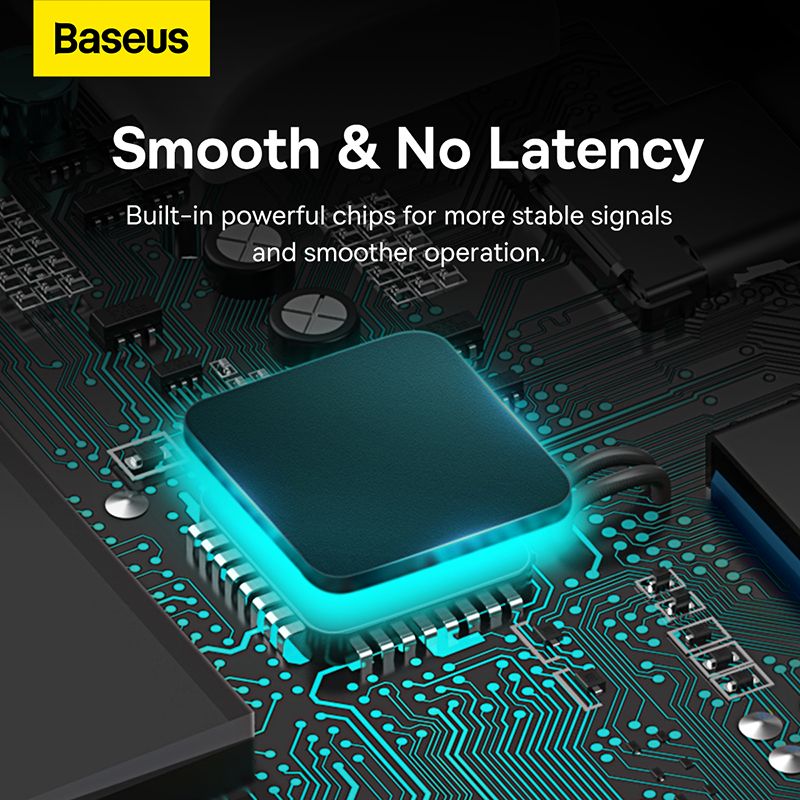 USB-хаб Baseus Lite Series 4-Port Type-C HUB Adapter (Type-C to USB 3.0*4) 25cm Black