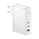 Мережевий зарядний пристрій з кабелем Baseus GaN5 Pro Fast Charger 2C+U 140W EU White (Superior Series Charging Data Cable Type-C 240W