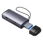 Кардридер Baseus Lite Series USB-A  to SD/TF Card Reader  Grey