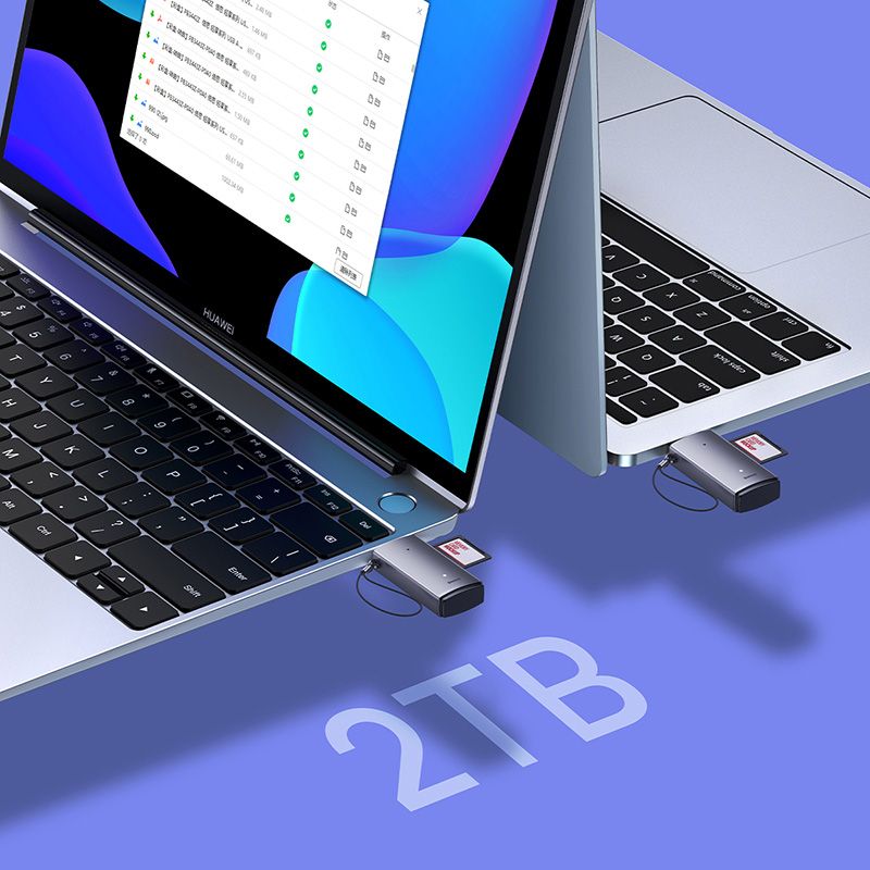 Кардридер Baseus Lite Series USB-A  to SD/TF Card Reader  Grey