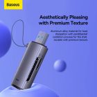 Кардридер Baseus Lite Series USB-A  to SD/TF Card Reader  Grey