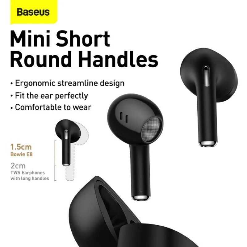 Бездротові навушники Baseus True Wireless Earphones Bowie E8 Black