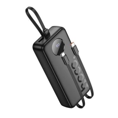 Зовнішній акумулятор HOCO J132A Sabio 22.5W+PD20W fully compatible power bank with 3 cables(20000mAh) Black