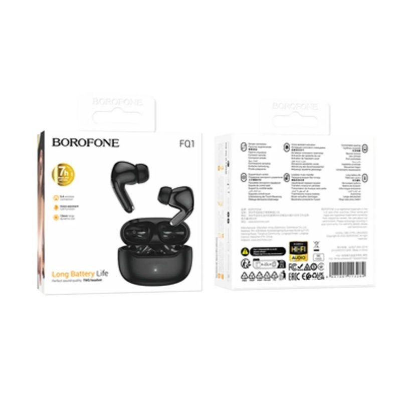Бездротові навушники BOROFONE FQ1 Shine wireless BT headset Black