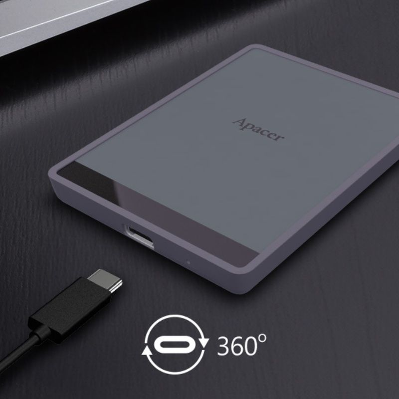 Портативний SSD Apacer AS724 1TB USB 3.2 Gen.2 Type-C Read/Write 500MB/s Mauve