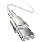 Кабель Baseus Cafule Series Metal Data Cable Type-C to Type-C 100W 1m White