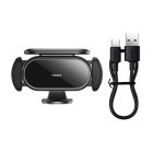 Автотримач для телефона Baseus Steel Cannon pro Solar Electric Car Mount Black