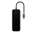 USB-хаб Baseus AcmeJoy 4-Port Type-C HUB Adapter（Type-C to USB3.0*3+Type-C PD&amp;Data *1）Dark Gray