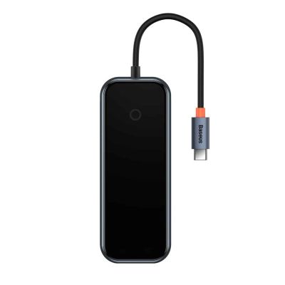 USB-хаб Baseus AcmeJoy 4-Port Type-C HUB Adapter（Type-C to USB3.0*3+Type-C PD&amp;Data *1）Dark Gray