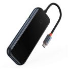 USB-хаб Baseus AcmeJoy 4-Port Type-C HUB Adapter（Type-C to USB3.0*3+Type-C PD&amp;Data *1）Dark Gray