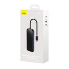 USB-хаб Baseus AcmeJoy 4-Port Type-C HUB Adapter（Type-C to USB3.0*3+Type-C PD&amp;Data *1）Dark Gray