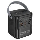 Зовнішній акумулятор HOCO J152 Tough 22.5W+PD20W+light power bank (80000mAh) Black