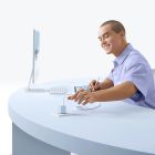 Мережевий зарядний пристрій Baseus PicoGo GaN Fast Charger 1C 45W EU Galaxy Blue