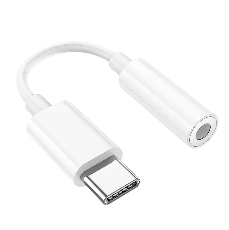 Аудіокабель HOCO LS35 Type-C to 3.5mm digital audio converter White