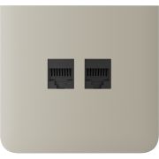 Бічна панель для вбудованої інтернет-розетки Ajax SideCover (LAN) vertical Ivory (126221.319.IV)