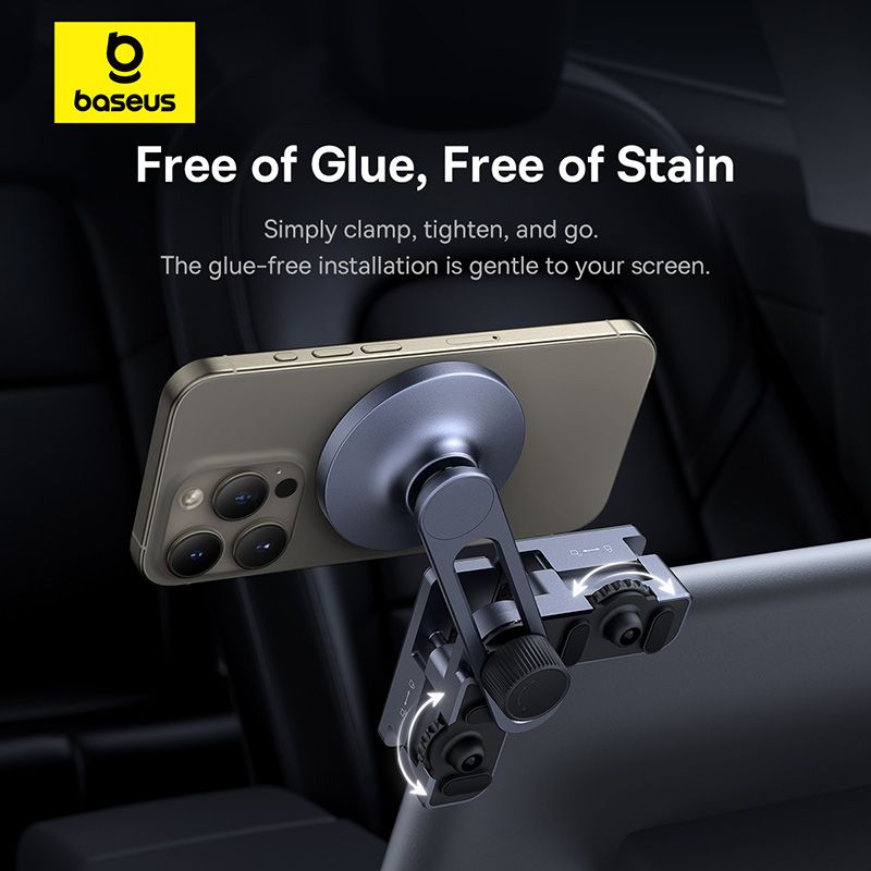 Автотримач для телефона Baseus MaxView Magnetic Car Mount for In-Vehicle Infotainment Screen Space Grey