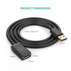 Подовжувач UGREEN US129 USB 3.0 Extension Male Cable 1m (Black) (UGR-10368)