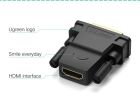 Кабель UGREEN 20124 DVI 24+1 Male to HDMI Female Adapter (Black) (UGR-20124)