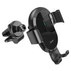 Автотримач для телефона з БЗП HOCO CA105 Guide three-axis linkage wireless charging car holder Black